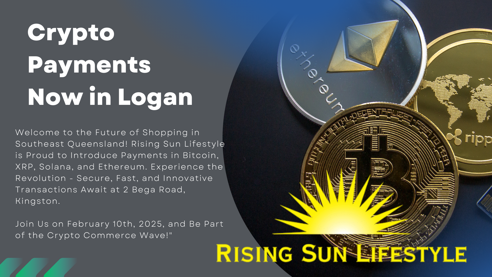 Press Release: Rising Sun Lifestyle Shakes Up Southeast Queensland with Bitcoin, XRP, Solana, and Ethereum Payments!