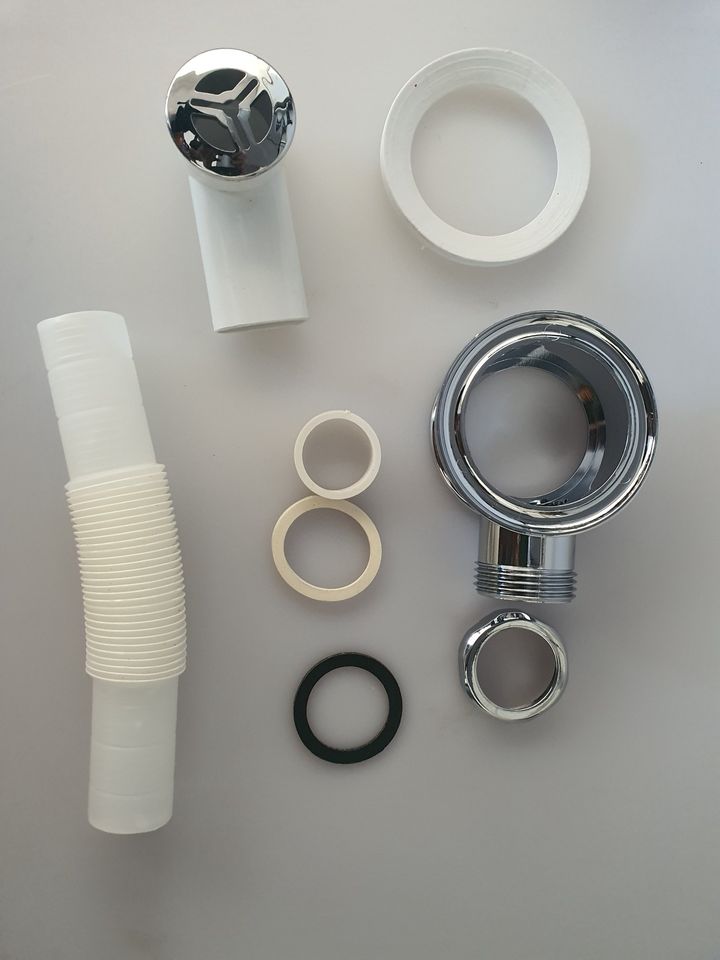 Arvex Basin Waste Overflow Kit Concealed Overflow And Waste Pipe ...