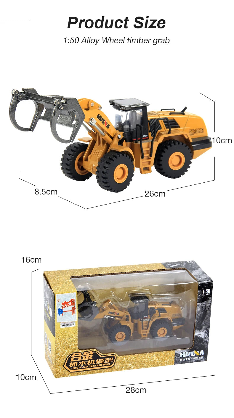 HUINA - 1:50 Die-Cast Timber Loader 1713 - Engineering Model | Rising ...