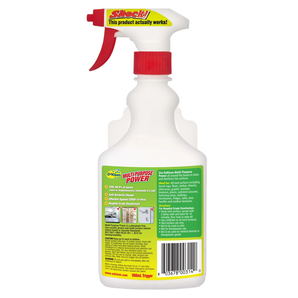 Pepermint Cleaner Ozkleen Multi-Purpose Power Peppermint 500ML – Hospital Grade Disinfec ...