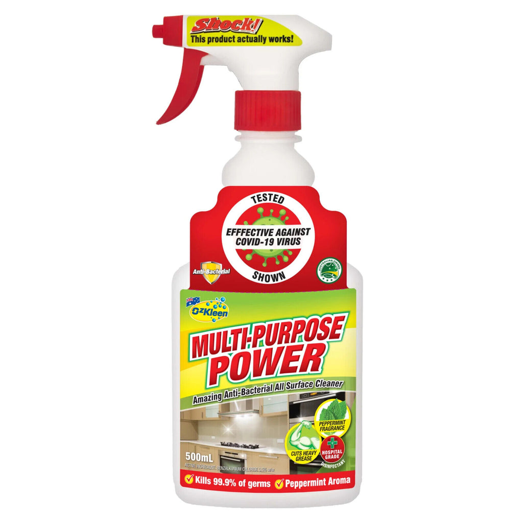 Pepermint Cleaner Ozkleen Multi-Purpose Power Peppermint 500ML – Hospital Grade Disinfec ...